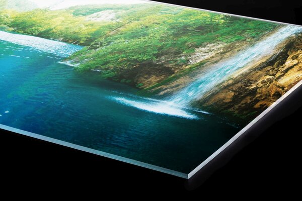 DIMEX | Plexisklo za kuchynskú linku PGT-24060-034 | 240 x 60 cm Relax v lese