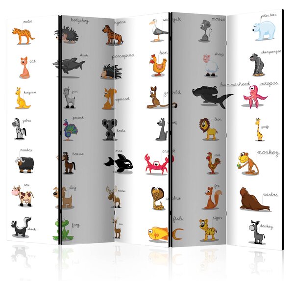 Artgeist Paraván - Learning by playing (animals) [Room Dividers]