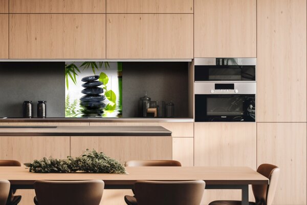 DIMEX | Plexisklo za kuchynskú linku PGT-06060-032 | 60 x 60 cm Kamene Zen