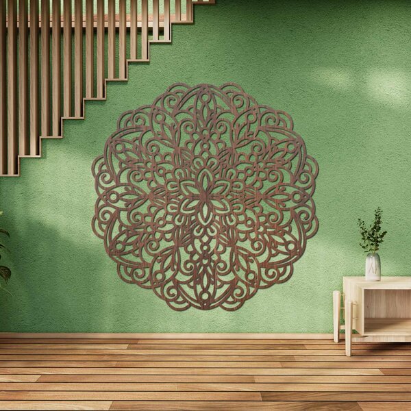 Drevená mandala na stenu, kvetinová dekorácia | MELLANY: HDF - Javor 20 cm 4412-85828 HDF0248