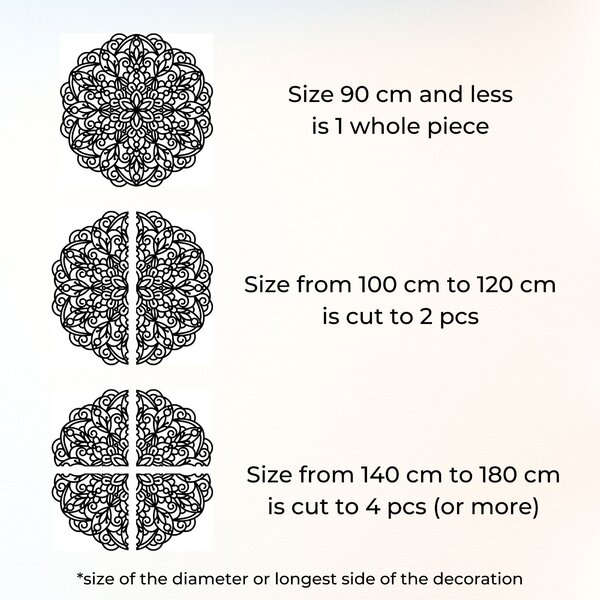 Drevená mandala na stenu, kvetinová dekorácia | MELLANY: HDF - Javor 20 cm 4412-85828 HDF0248