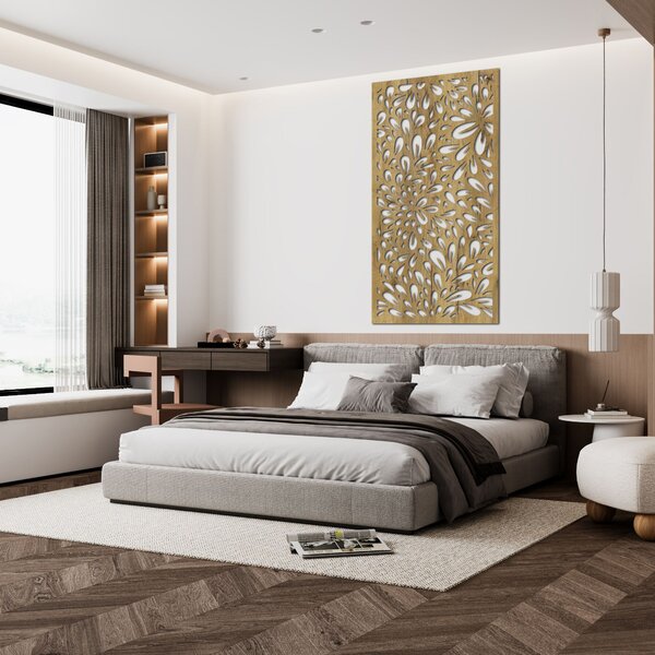 Drevený obraz na stenu kvet | ANIA: HDF - Javor 80 x 40 cm 4413-85639 HDF0284