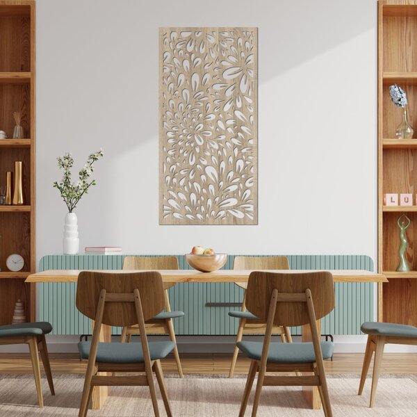Drevený obraz na stenu kvet | ANIA: HDF - Javor 80 x 40 cm 4413-85639 HDF0284