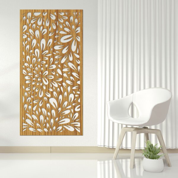 Drevený obraz na stenu kvet | ANIA: HDF - Javor 80 x 40 cm 4413-85639 HDF0284