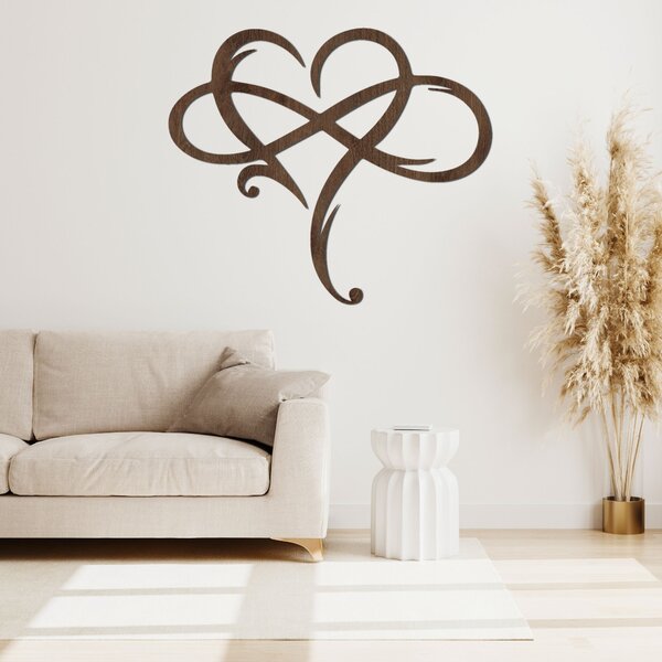 Drevený obraz na stenu motívom srdca | LOVE: HDF - Javor 30 x 26 cm 4424-87466 HDF0389
