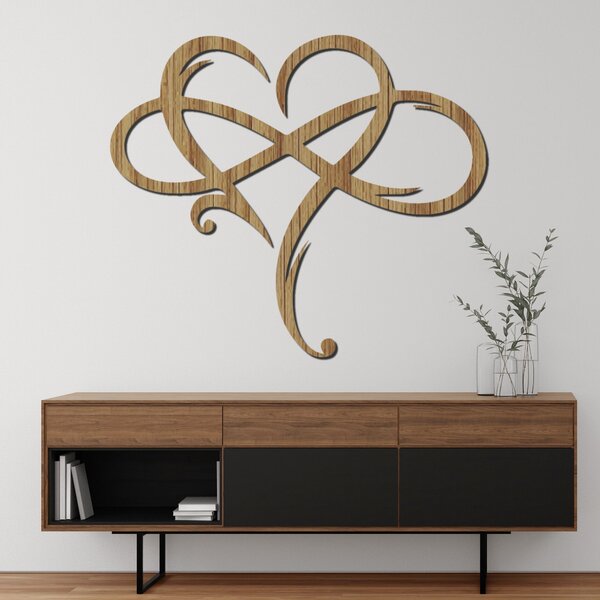 Drevený obraz na stenu motívom srdca | LOVE: HDF - Javor 30 x 26 cm 4424-87466 HDF0389