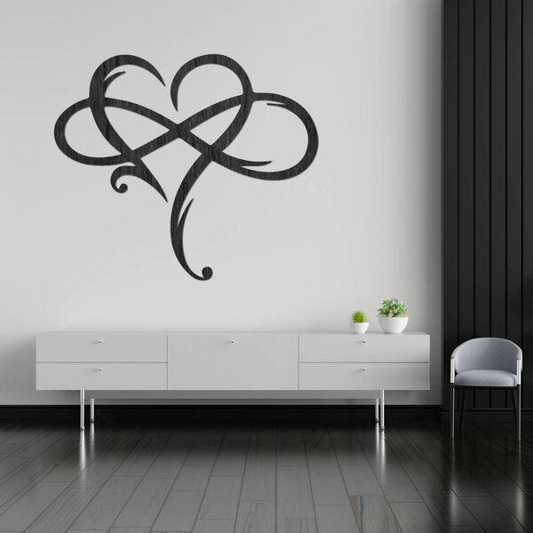 Drevený obraz na stenu motívom srdca | LOVE: HDF - Javor 30 x 26 cm 4424-87466 HDF0389
