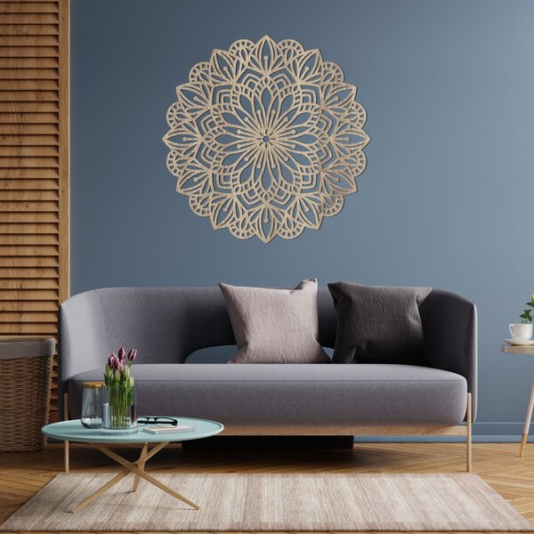 Drevená dekorácia na stenu mandala | PETALUM: HDF - Javor 20 cm 4430-88371 HDF0252