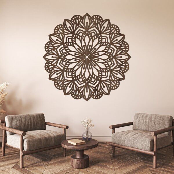 Drevená dekorácia na stenu mandala | PETALUM: HDF - Javor 20 cm 4430-88371 HDF0252