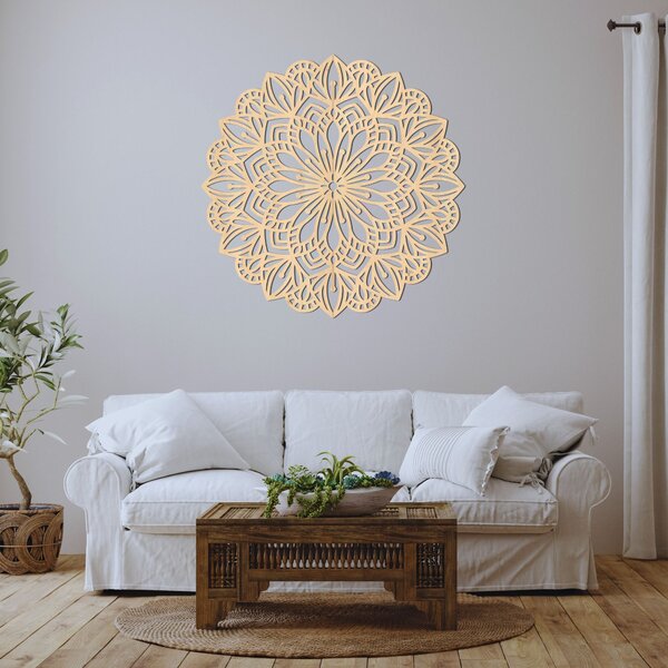 Drevená dekorácia na stenu mandala | PETALUM: HDF - Javor 20 cm 4430-88371 HDF0252