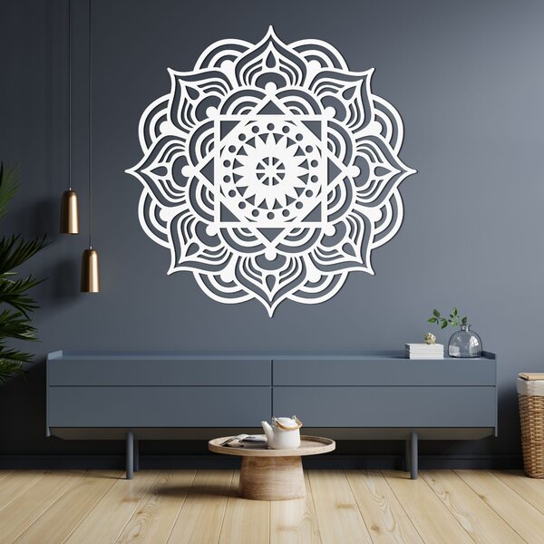 Drevená mandala na stenu ako obraz | SYMMETRIA: HDF - Javor 20 cm 4431-88616 HDF0353