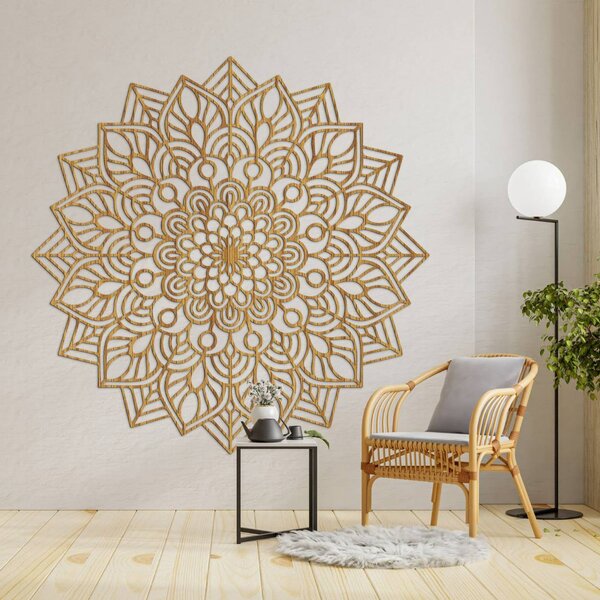 Drevená mandala na stenu | LAFET: HDF - Javor 20 cm 4438-106309 HDF0319-A