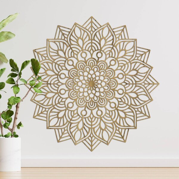 Drevená mandala na stenu | LAFET: HDF - Javor 20 cm 4438-106309 HDF0319-A
