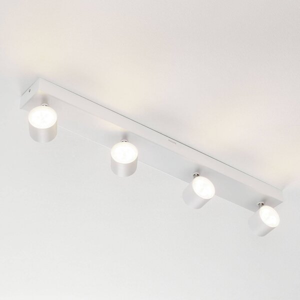 Philips Star LED svetlo biele 4-pl. WarmGlow, Biela / opálová, Obývacia izba / jedáleň, kov, Moderný, Stropné svetlo