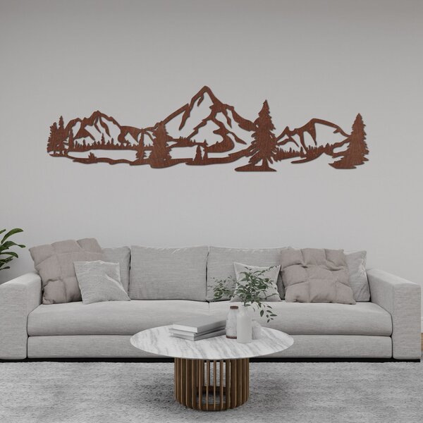 Drevená dekorácia na stenu les hôr - MONTIS: Preglejka Topoľ - Honey 3071 30 x 113 cm 4457-92654 PR0529