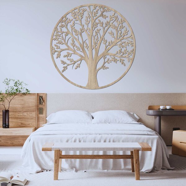 Drevený obraz na stenu strom života | LIGNUM: HDF - Javor 20 cm 4462-92212 HDF0217