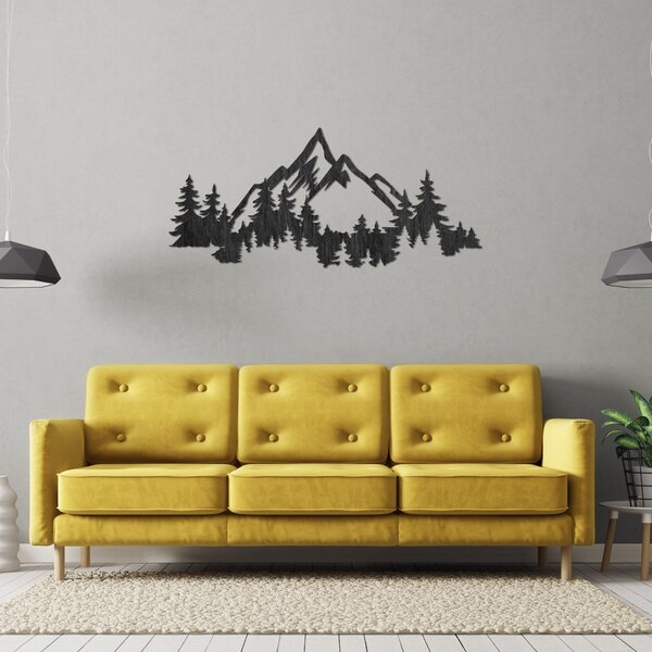 Moderná drevená dekorácia na stenu hory a les | CEADER: Preglejka Topoľ - Honey 3071 55 x 24 cm 4466-92883 PR0526