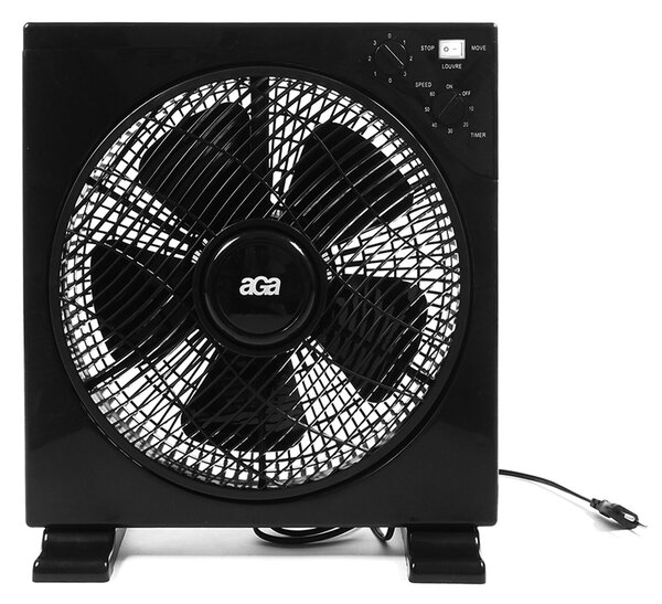 Aga Podlahový ventilátor 30 cm Čierny