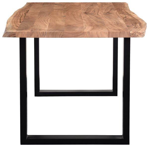 JEDÁLENSKÝ STÔL, akácia, čierna, farba akácie, 160/85/76 cm Linea Natura - Obývacie zostavy