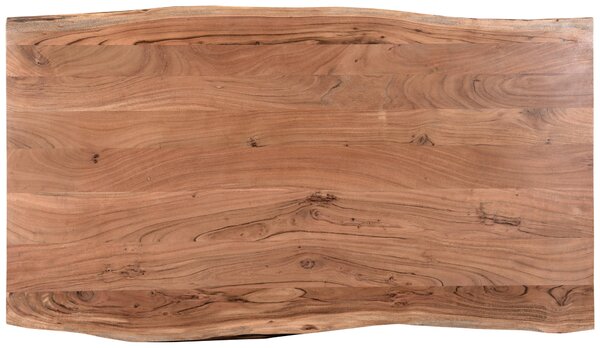 JEDÁLENSKÝ STÔL, akácia, čierna, farba akácie, 160/85/76 cm Linea Natura - Obývacie zostavy
