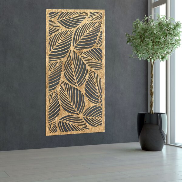 Drevený obraz na stenu listy | FLORS: Preglejka Topoľ - Honey 3071 40 x 20 cm 4477-94110 PR0268