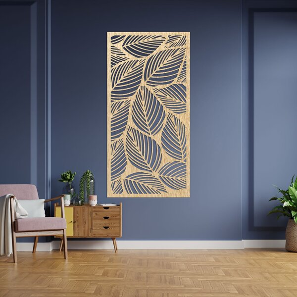 Drevený obraz na stenu listy | FLORS: Preglejka Topoľ - Honey 3071 40 x 20 cm 4477-94110 PR0268