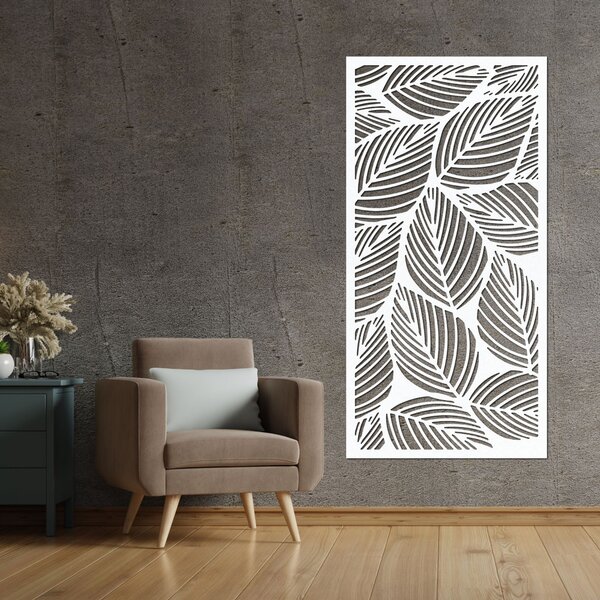 Drevená nástenná dekorácia List – tropický panelový obraz | LUFUS: HDF - Javor 40 x 20 cm 4478-94182 HDF0268