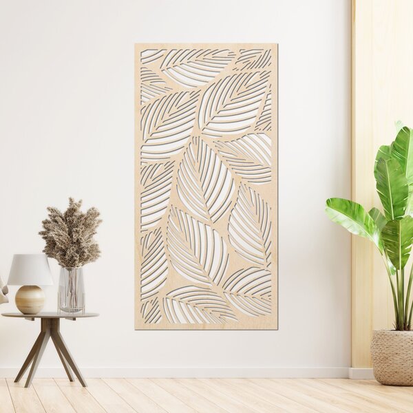 Drevený obraz na stenu listy | FLORS: Preglejka Topoľ - Honey 3071 40 x 20 cm 4477-94110 PR0268