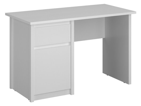 KONDELA PC stôl 1D1S/120, biela, ERODIN