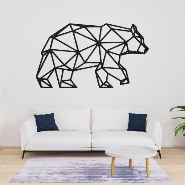 Vyrezávaný obraz na stenu medveď - ARCTOS: HDF - Javor 50 x 29 cm 4482-94704 HDF0240