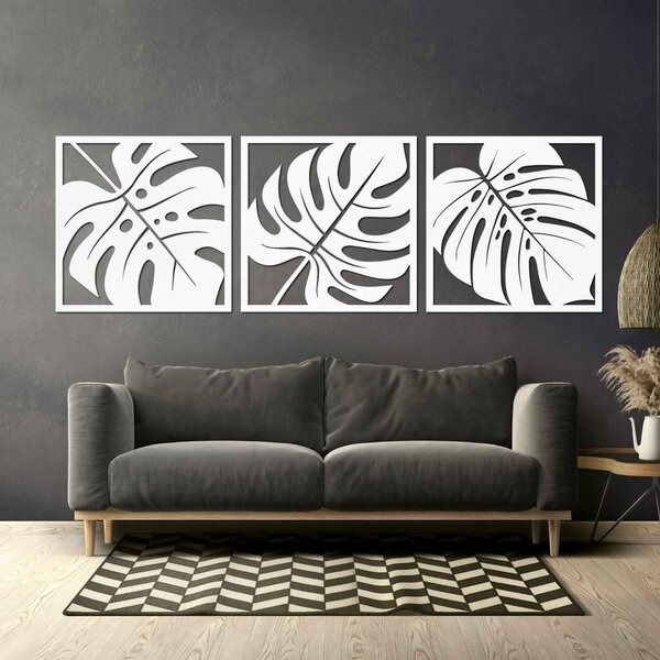 Prírodná nástenná dekorácia monstera | SELERE: HDF - Javor 20 x 60 cm 4484-95124 HDF0536