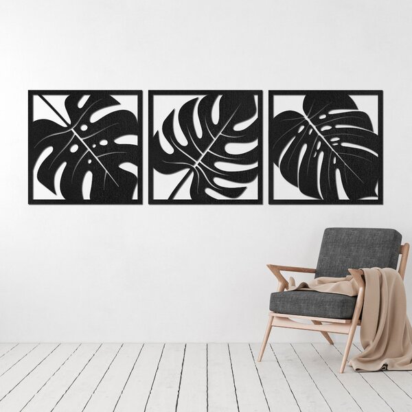 Prírodná nástenná dekorácia monstera | SELERE: HDF - Javor 20 x 60 cm 4484-95124 HDF0536