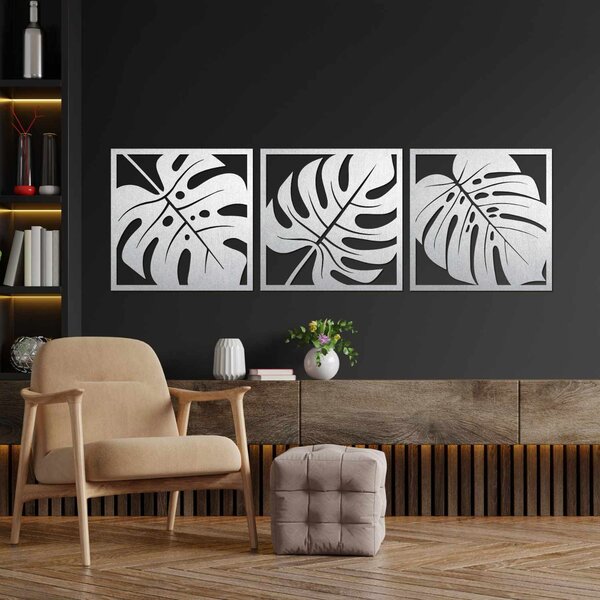 Drevená nástenná dekorácia monstera | SALAS: Preglejka Topoľ - Honey 3071 20 x 60 cm 4483-94862 PR0536