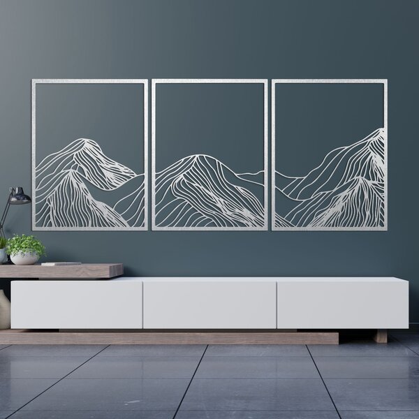 Drevený obraz horská panoráma | WILRED: Preglejka Topoľ - Honey 3071 80 x 35 cm 4486-99831 PR0478