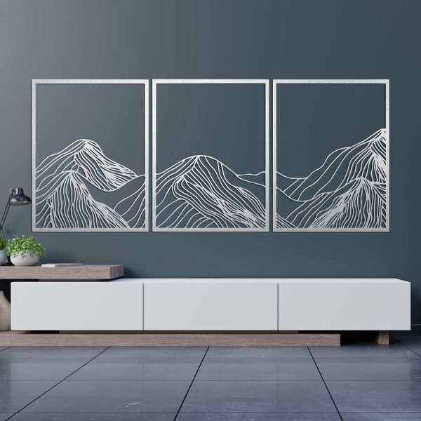 Drevený obraz horská panoráma | WILRED: Preglejka Topoľ - Honey 3071 80 x 35 cm 4486-99831 PR0478