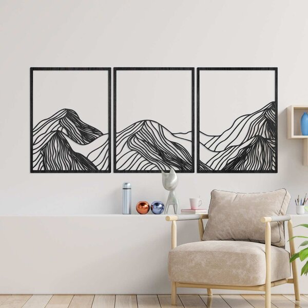 Drevený obraz horská panoráma | WILRED: Preglejka Topoľ - Honey 3071 80 x 35 cm 4486-99831 PR0478