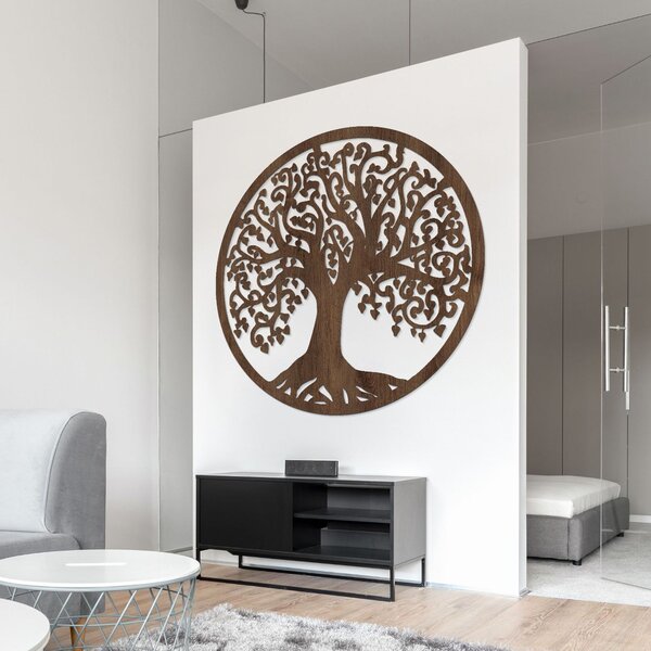 Vyrezávaný drevený obraz na stenu strom života - ARBOR: HDF - Javor 20 cm 4487-95301 HDF0211