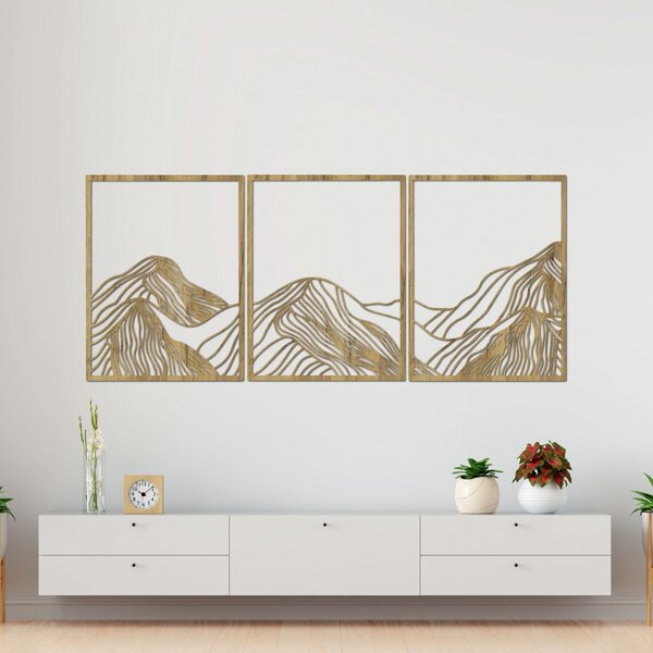 Hory elegantná drevená dekorácia | MAUTANIS: HDF - Javor 80 x 35 cm 4488-99795 HDF0478