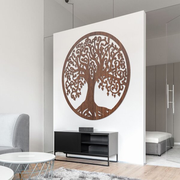 Vyrezávaný drevený obraz na stenu strom života - ARBOR: HDF - Javor 20 cm 4487-95301 HDF0211