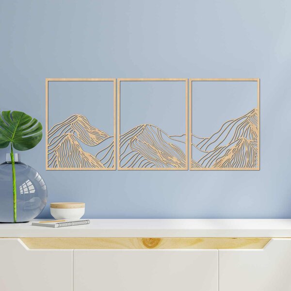 Hory elegantná drevená dekorácia | MAUTANIS: HDF - Javor 80 x 35 cm 4488-99795 HDF0478