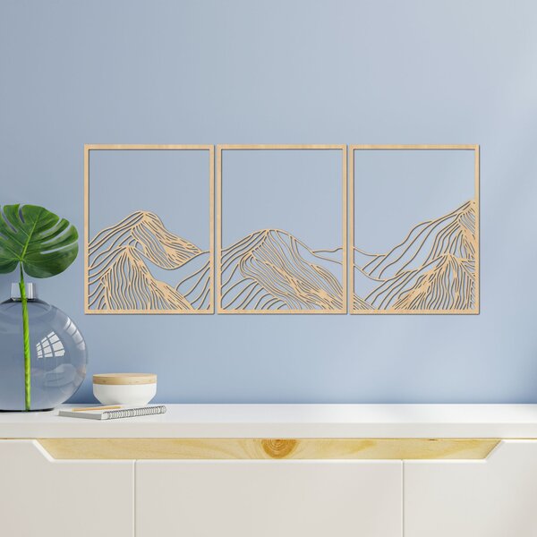 Hory elegantná drevená dekorácia | MAUTANIS: HDF - Javor 80 x 35 cm 4488-99795 HDF0478