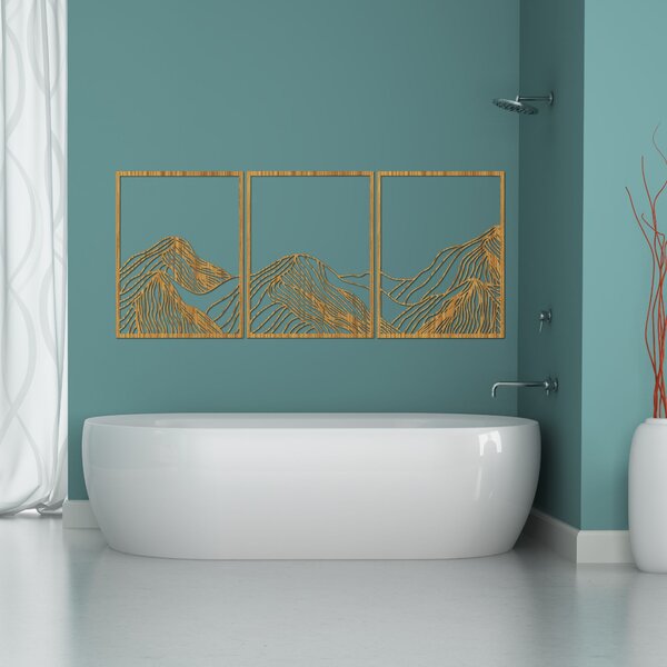 Hory elegantná drevená dekorácia | MAUTANIS: HDF - Javor 80 x 35 cm 4488-99795 HDF0478