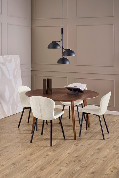 JEDÁLENSKÝ STÔL, orech, kaučukové drevo, farba vlašského orecha, 140/76 cm MID.YOU - Stoly, Online Only