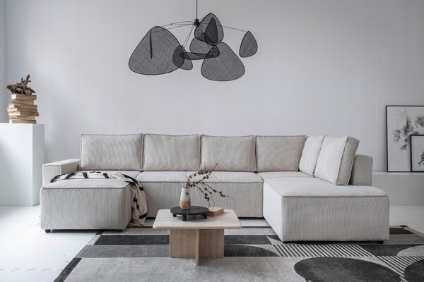 SEDACIA SÚPRAVA, textil, béžová MID.YOU - Sedačky, Online Only