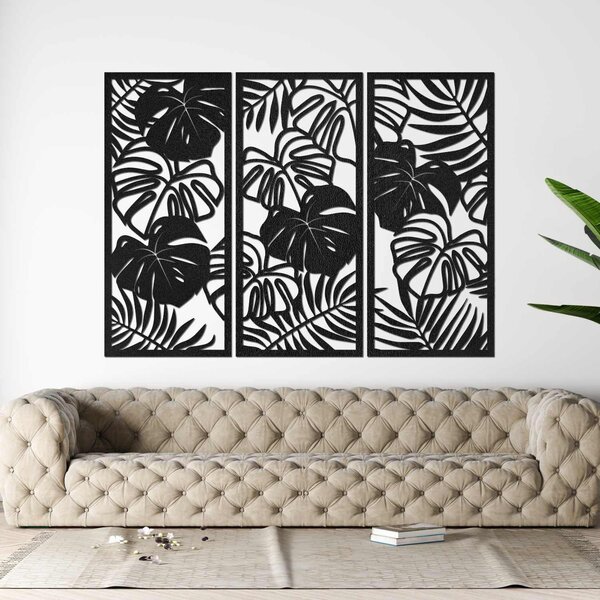 Tropické listy monstera a papraď | LIBOGA: HDF - Javor 60 x 45 cm 4491-101731 HDF0533