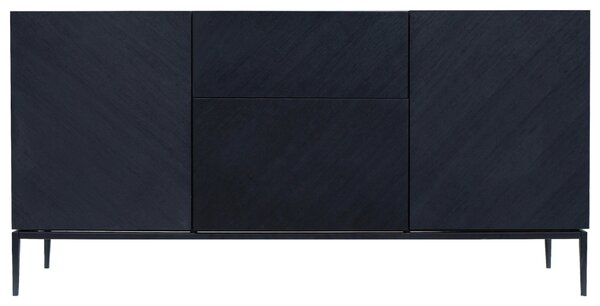 ŠIROKÁ KOMODA, čierna, 160/80/40 cm home24 - Online Only drobný nábytok, Online Only