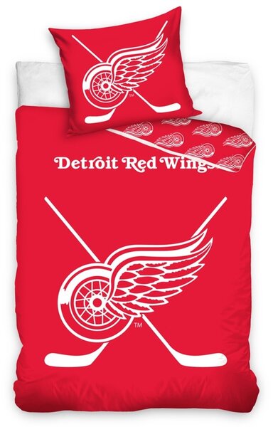 Svietiaci obliečky klubu Detroit Red Wings 140x200/70x90 cm