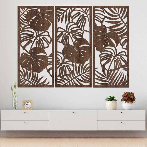 Tropické listy monstera a papraď | LIBOGA: HDF - Javor 60 x 45 cm 4491-101731 HDF0533
