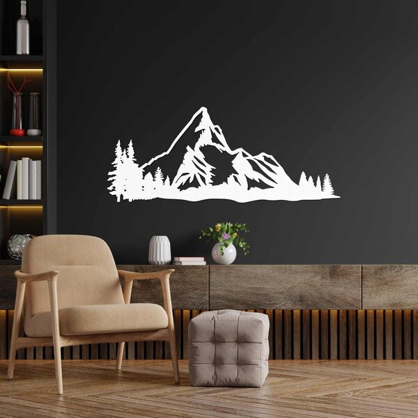 Drevený obraz Horská panoráma – Moderná nástenná dekorácia z dreva | TANA: HDF - Javor 40 x 16 cm 4493-96076 HDF0527