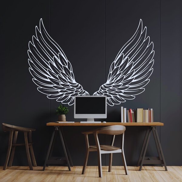 Výnimočná drevená dekorácia na stenu anjelské krídla | ANGELIC: Preglejka Topoľ - Honey 3071 70 x 50 cm 4496-96663 PR0501